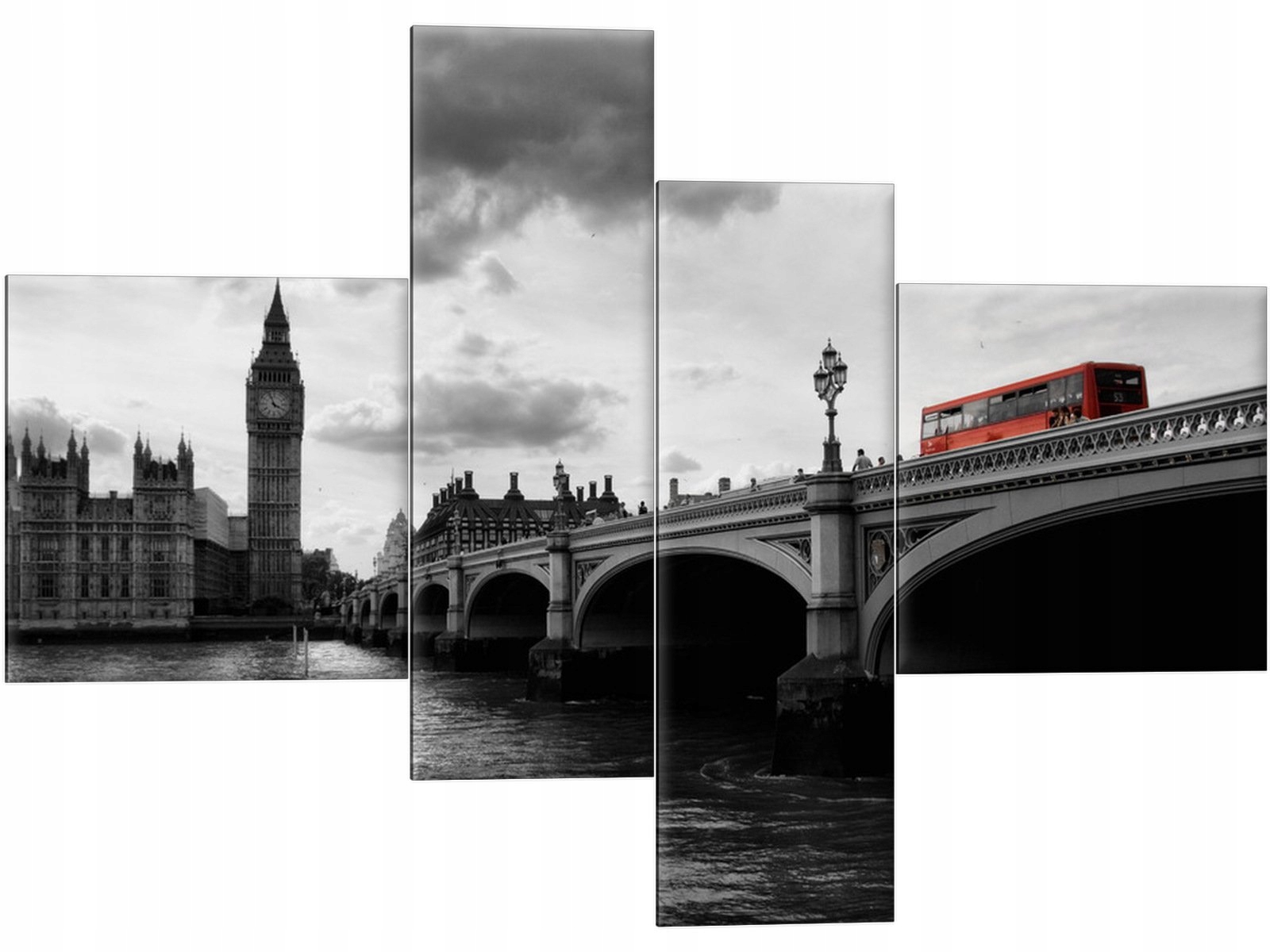 

Big Ben Londyn Miasto Most 130x90 Obraz Tryptyk Sb