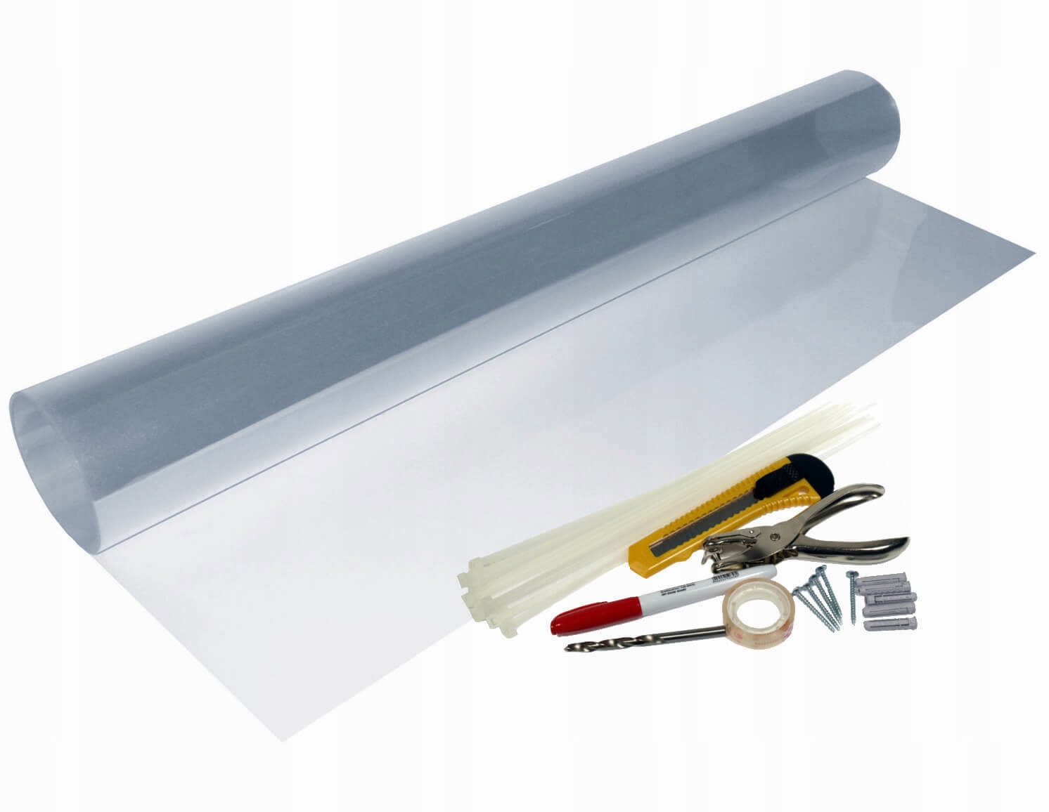 Zabezpieczenie folia Pvc ochronna do balustrady 400x90cm Clear Guard