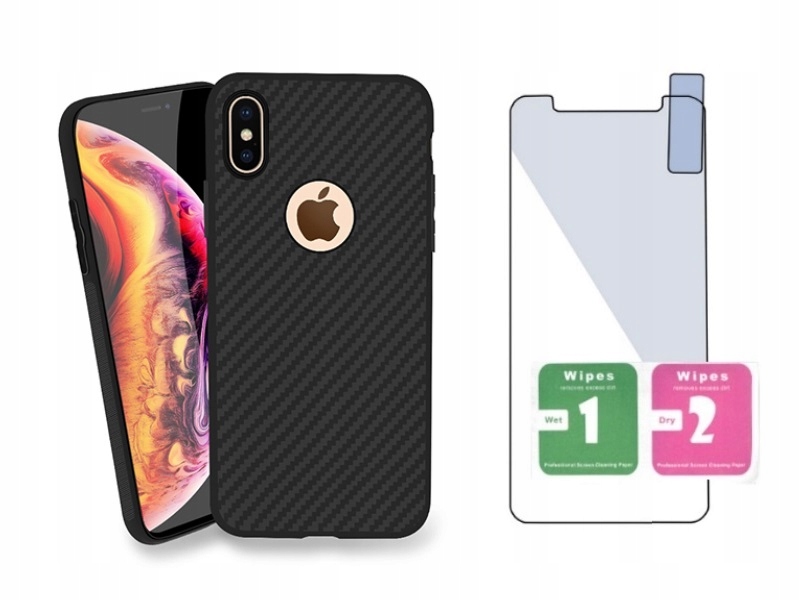 

Etui Matt Karbon+szkło Xiaomi Mi A2 Lite Redmi6Pro