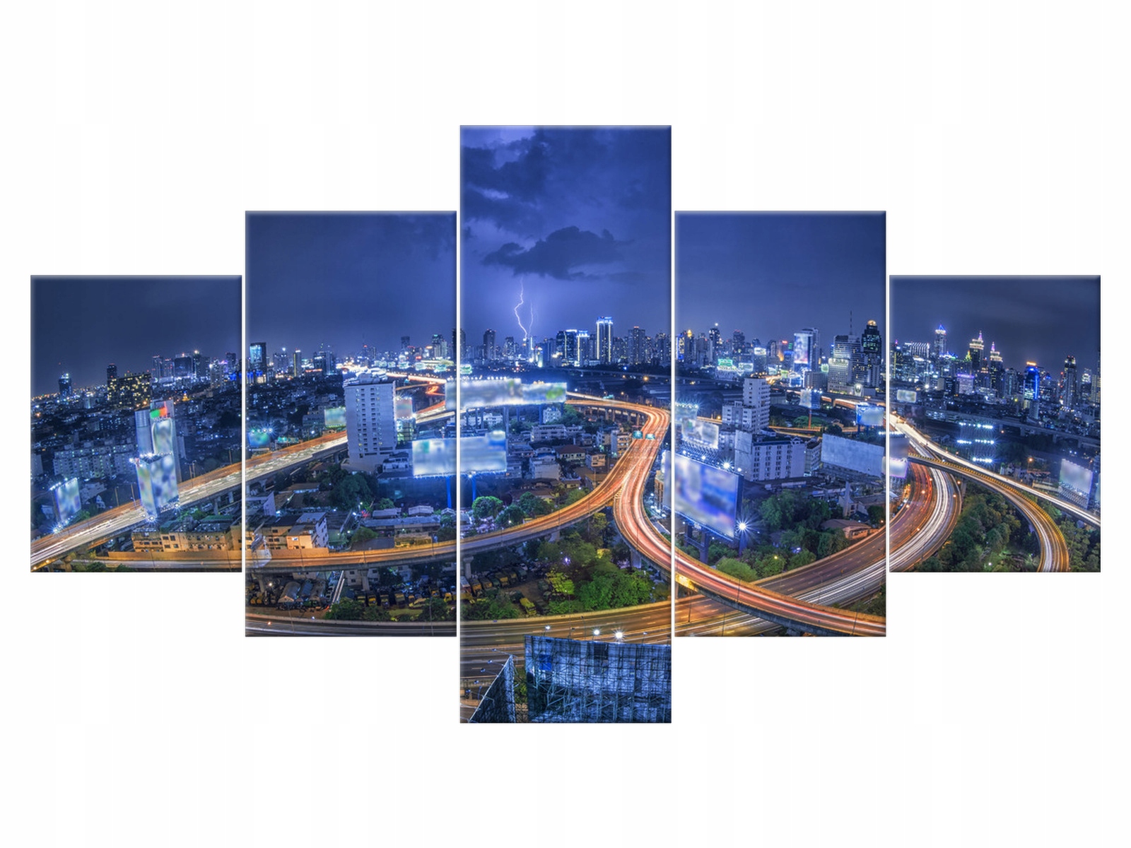 

Obraz 125x70 Pejzaż Bangkok Rośliny 5 elementowy