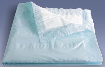 SENI PODKŁADY HIGIENICZNE ŁÓŻKA SZPITALA 60x60 x1 Rodzaj w płatach