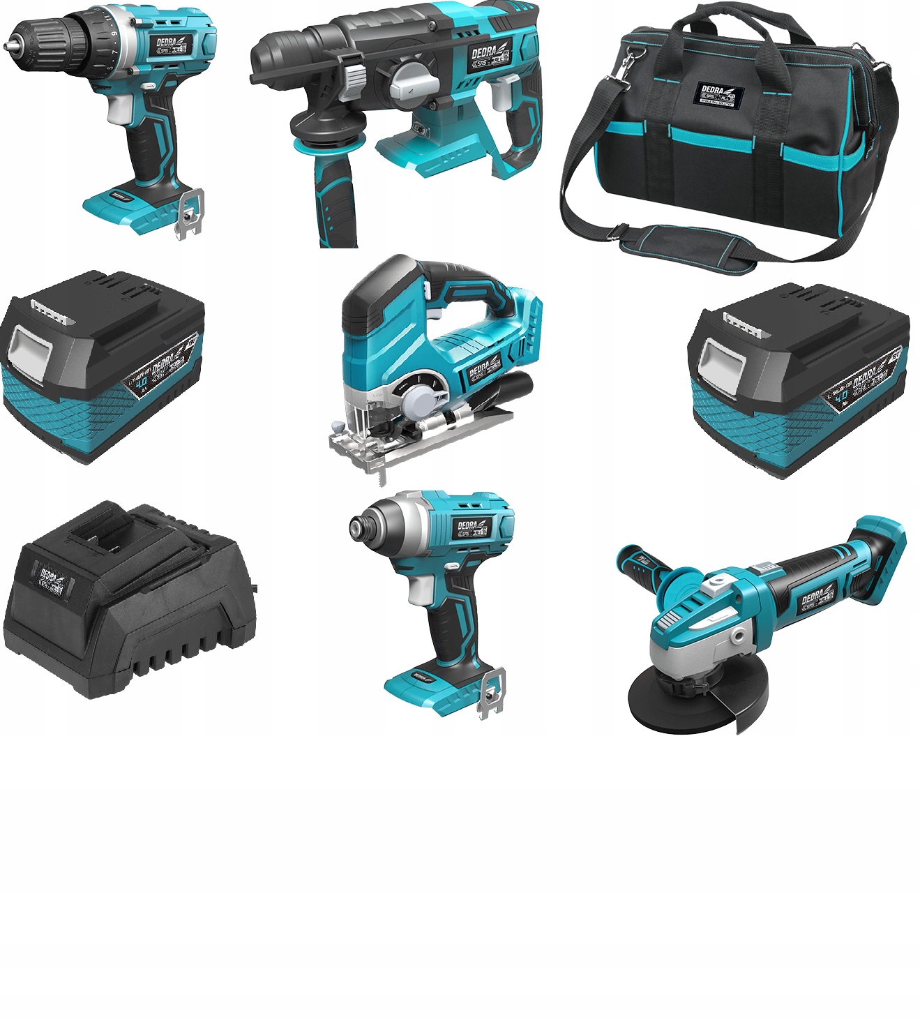 

Dedra Zestaw Elektronarzędzi 18V 2X4Ah Wkrętarka