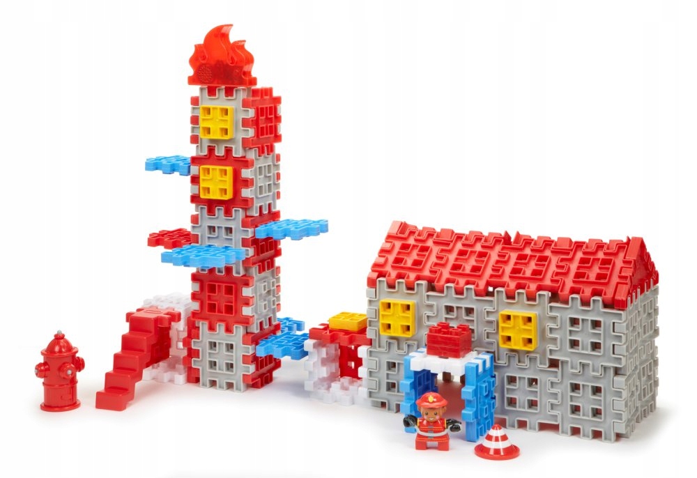 LITTLE TIKES Klocki Waffle Blocks Straż Pożarna Bohater brak