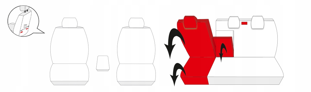 FORD KUGA I 2008-2012 POKROWCE SZYTE NA MIARĘ P1 Rodzaj Dedykowane