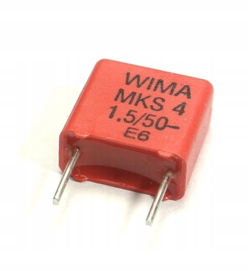 

1.5uF 50V Wima MKS4 poliestrowy [2szt] #1400