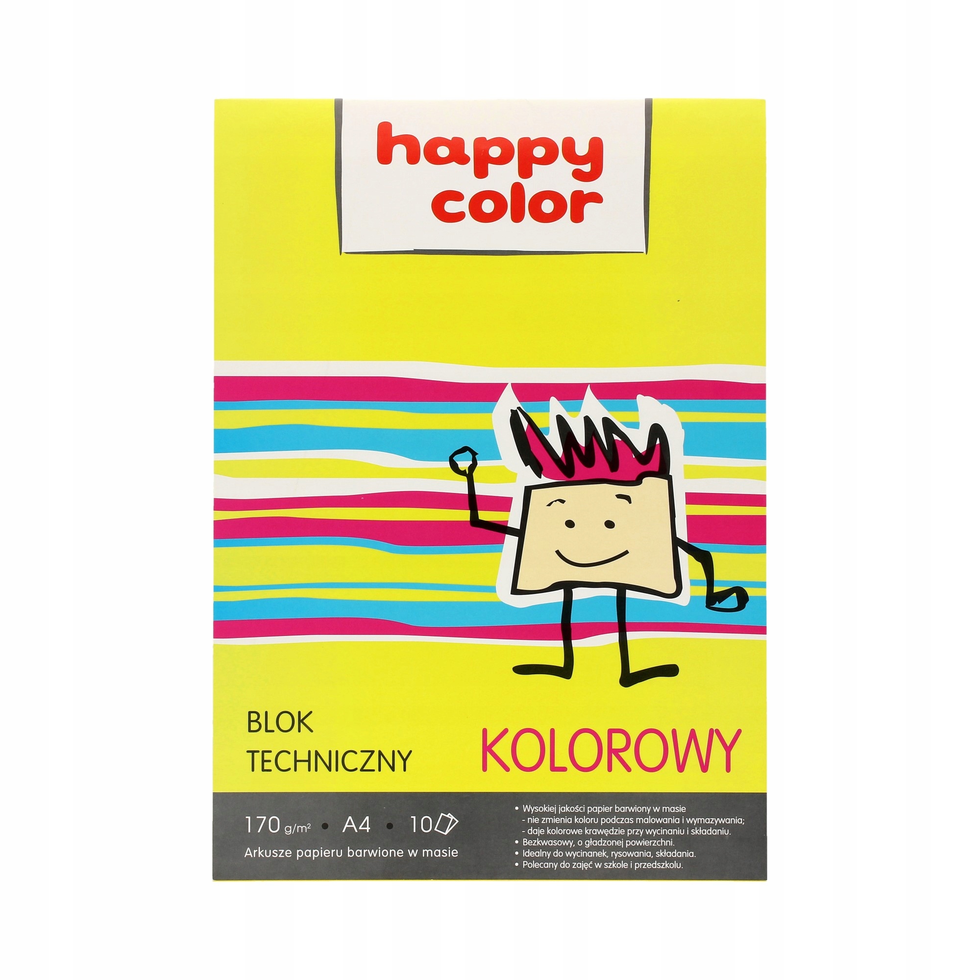

Blok techniczny A4/10 kolor 170g Happy Color
