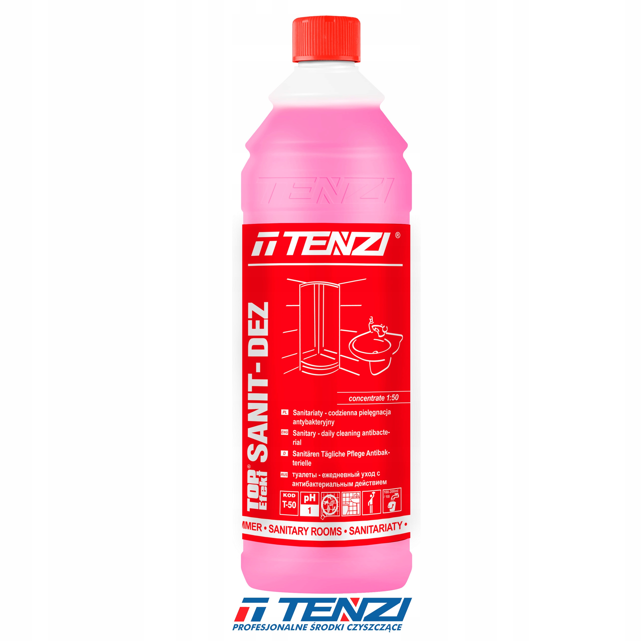 

Tenzi Sanit Dez Do mycia pomieszczeń sanitarnyc 1l