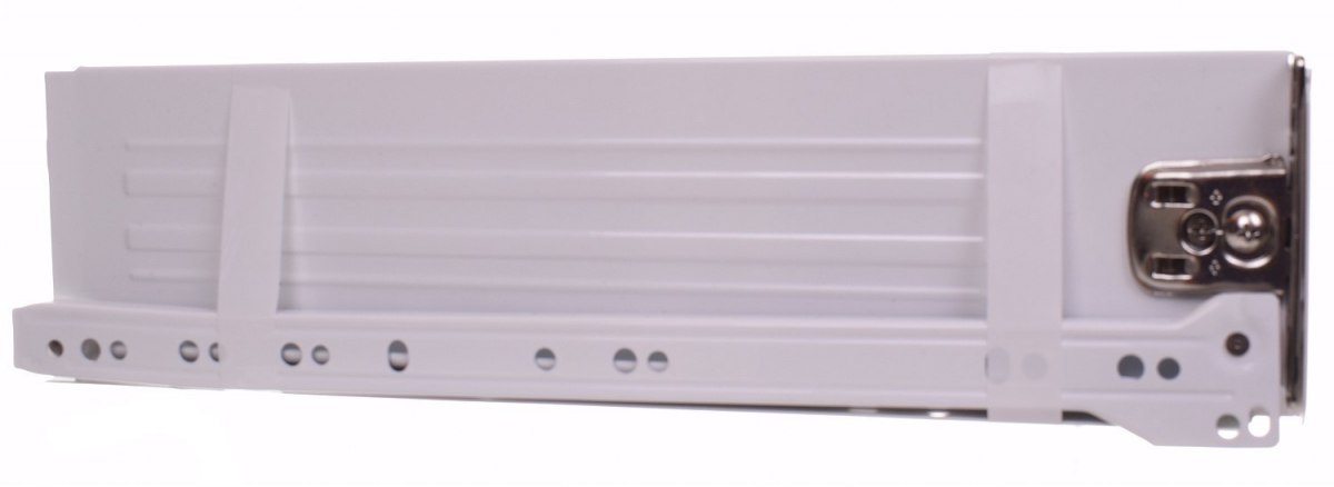 METALBOX metalowe boki do szuflady BIAŁE 350/86