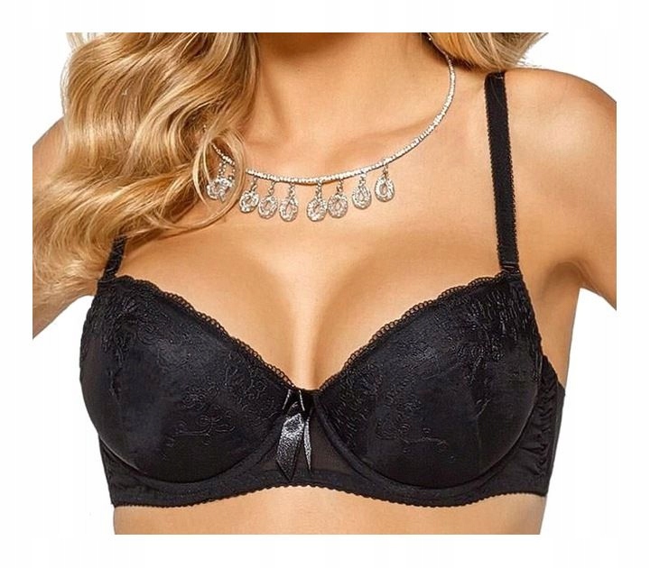 

Biustonosz push-up Nipplex Olga czarny 70C