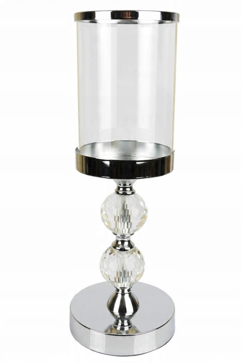 

Świecznik Szklany Lampion Glamour Latarenka 35x12