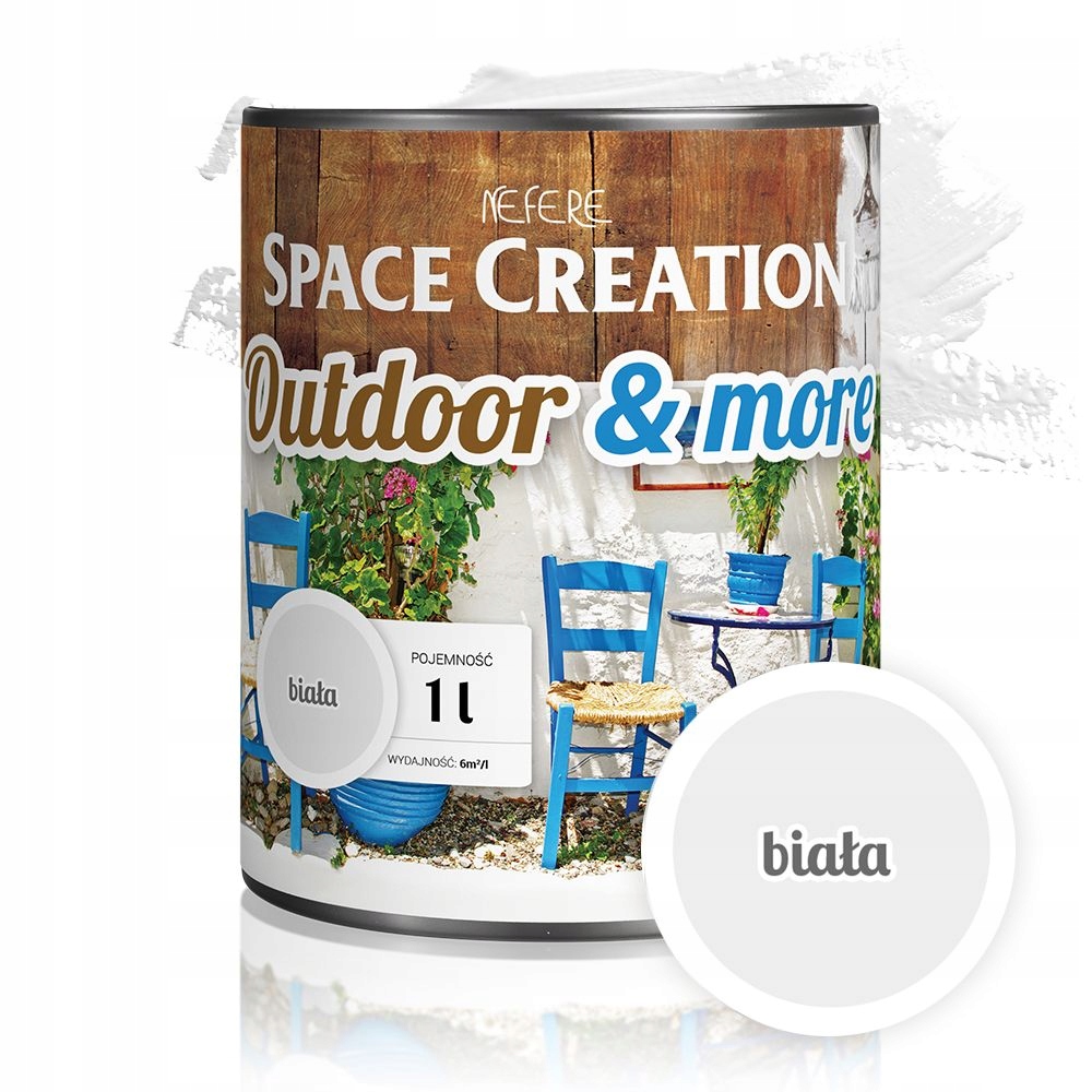 

Space Creation Biała Farba ogrodowa Outdoor aż 1l