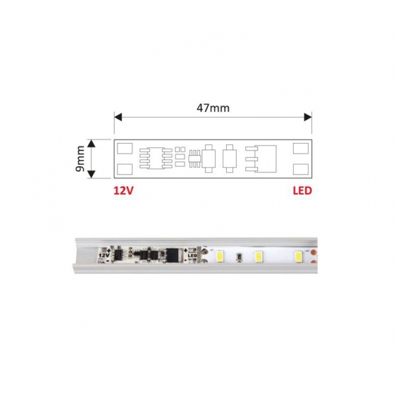 WYŁĄCZNIK ZBLIŻENIOWY DOTYK DO PROFILI TAŚM LED Rodzaj wyłącznik