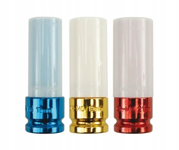 Yato Zestaw Nasadek Udarowych 1/2" Do Alufelg 17 19 21mm Długie YT-1056