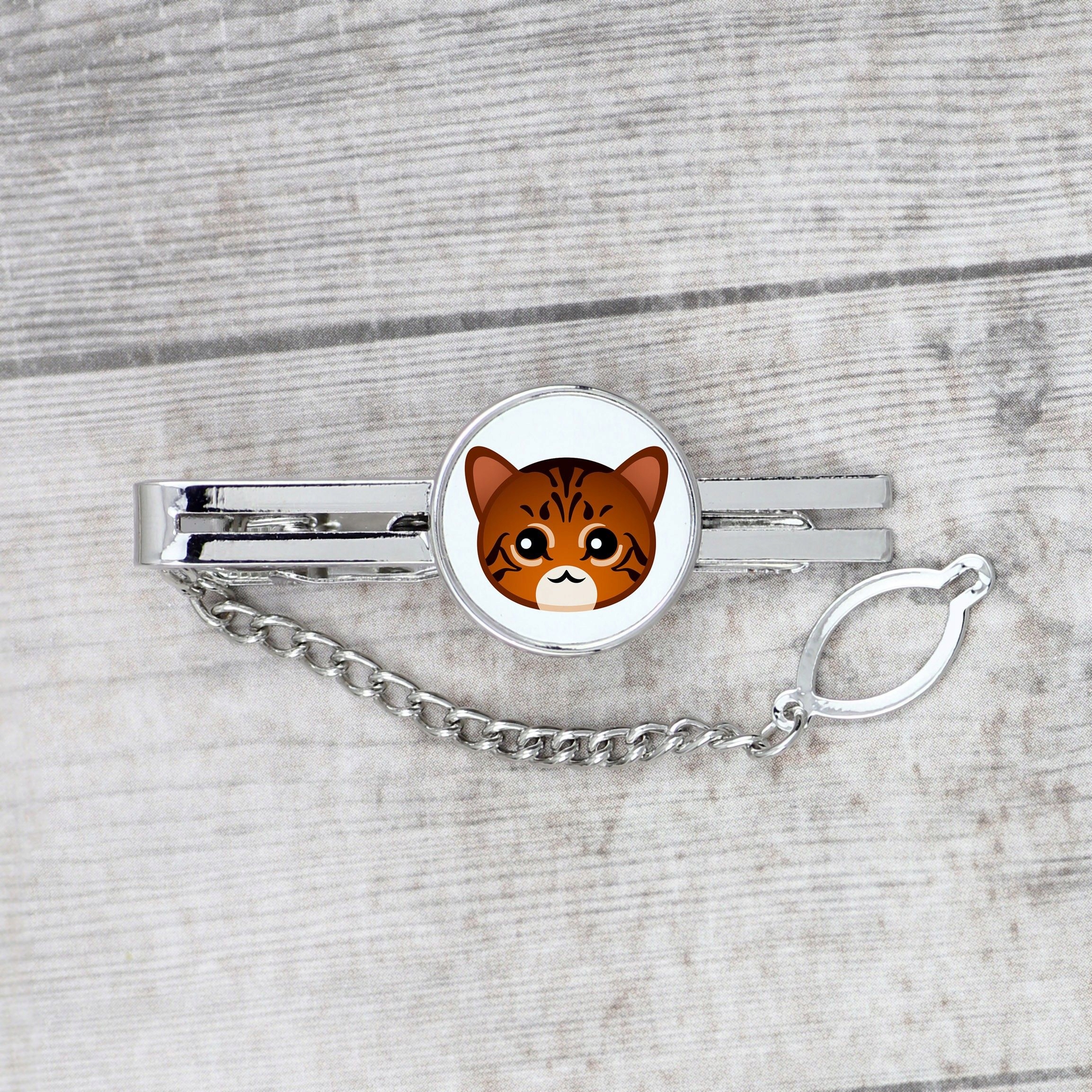 

Kot Toyger Spinka do krawata Męska biżuteria