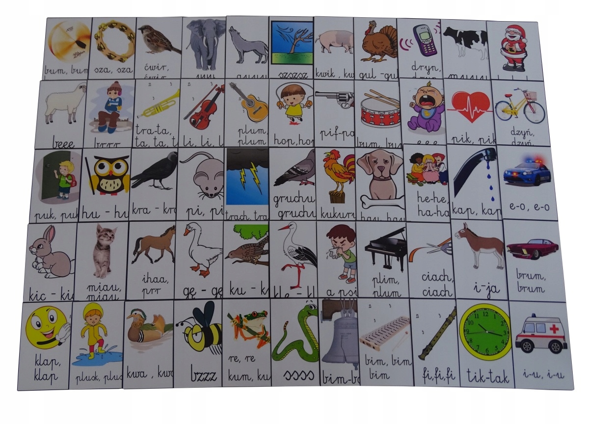 

Onomatopeje wyrazy dźwiękonaśladowcze nagrania