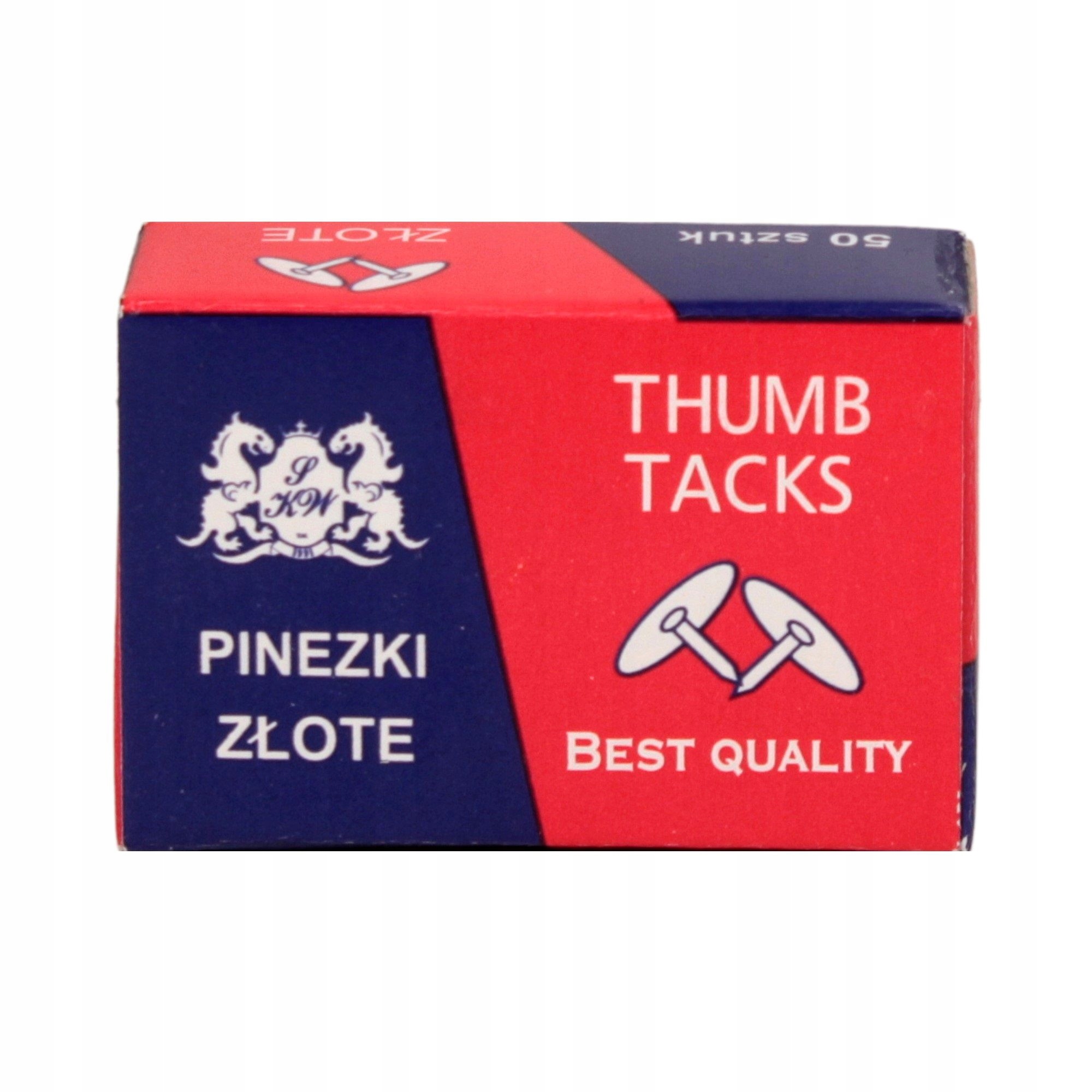 

Pinezki złote 50 szt. w opak.