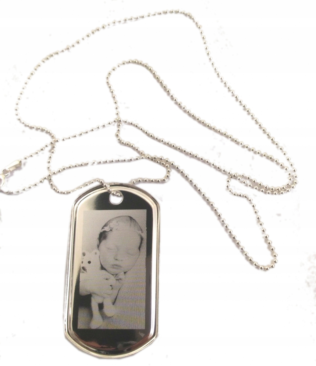 Кулон Жетон L+Lancuszek 60см Серебро 9