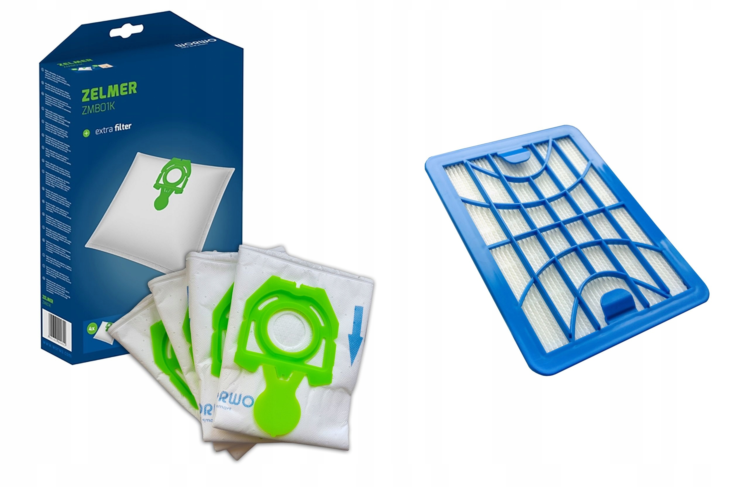 

Filtr Hepa + 4x Worki Do Zelmer Syrius ZVC412 Sp