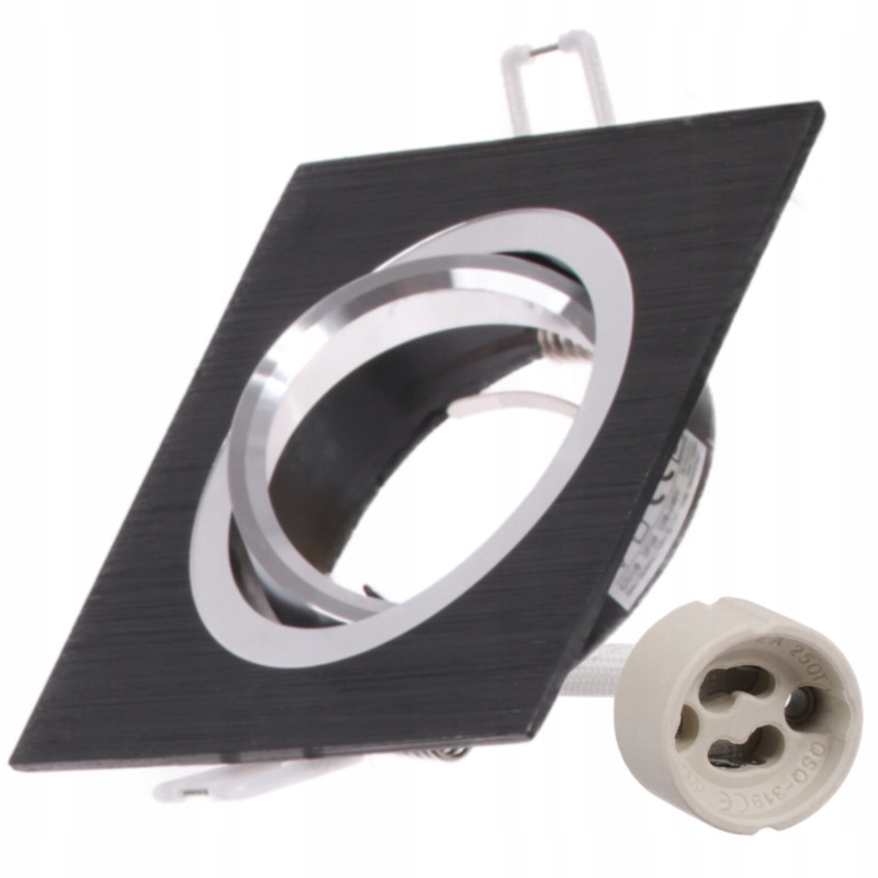 

Oprawa sufitowa Ruchoma Aluminium Czarna podtynk