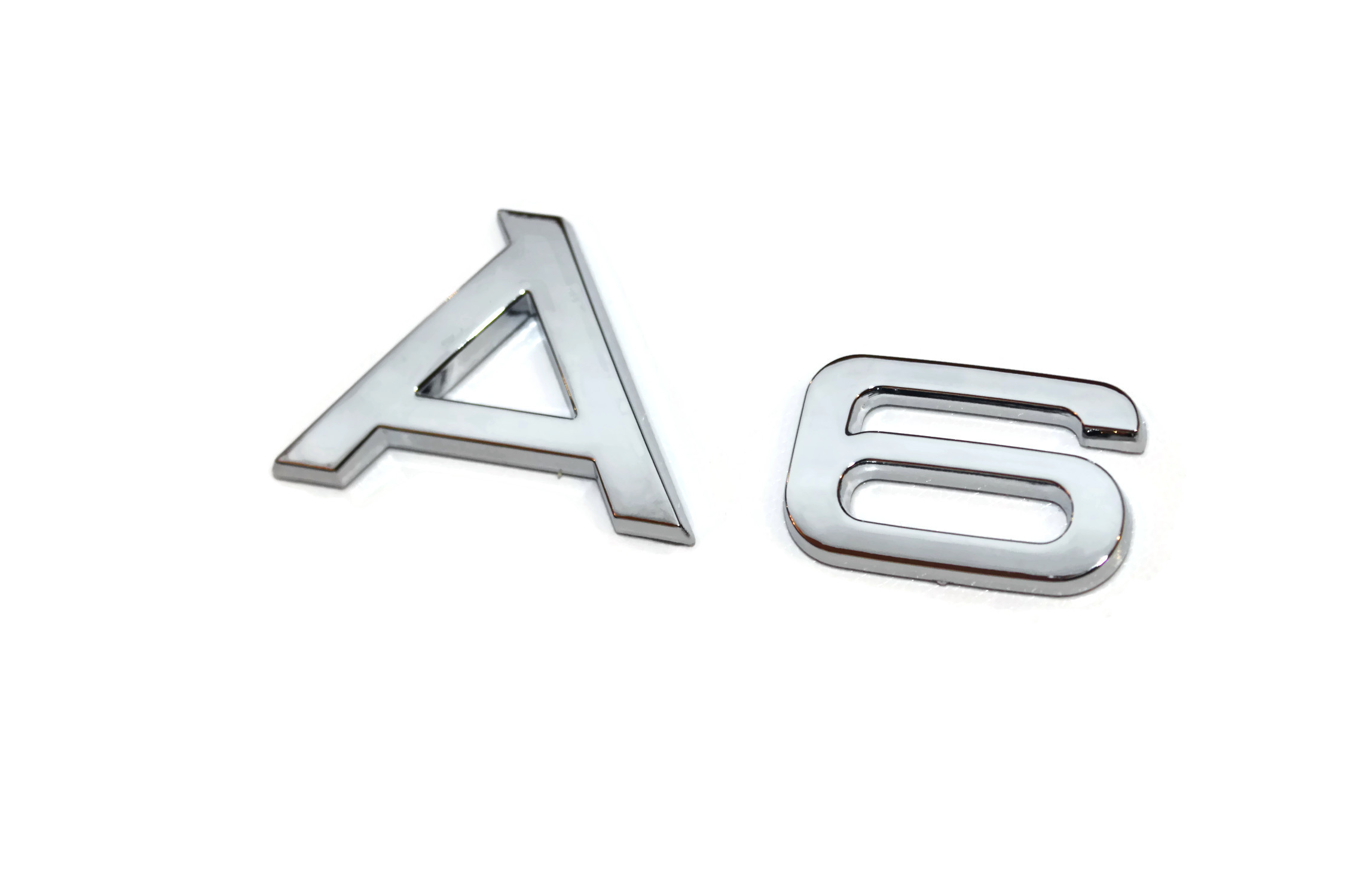 Emblemat Audi A6 chrom Silver Srebrny Chrom Połysk Nowy