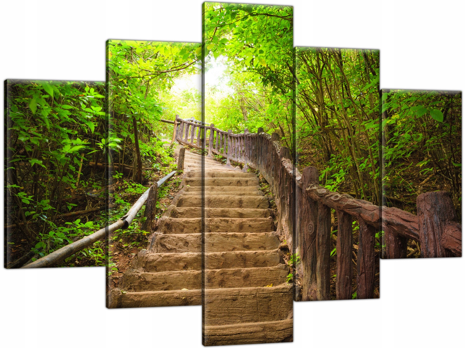 

Obraz Drewniane Schody Las Pejzaż 150x105 Tryptyk