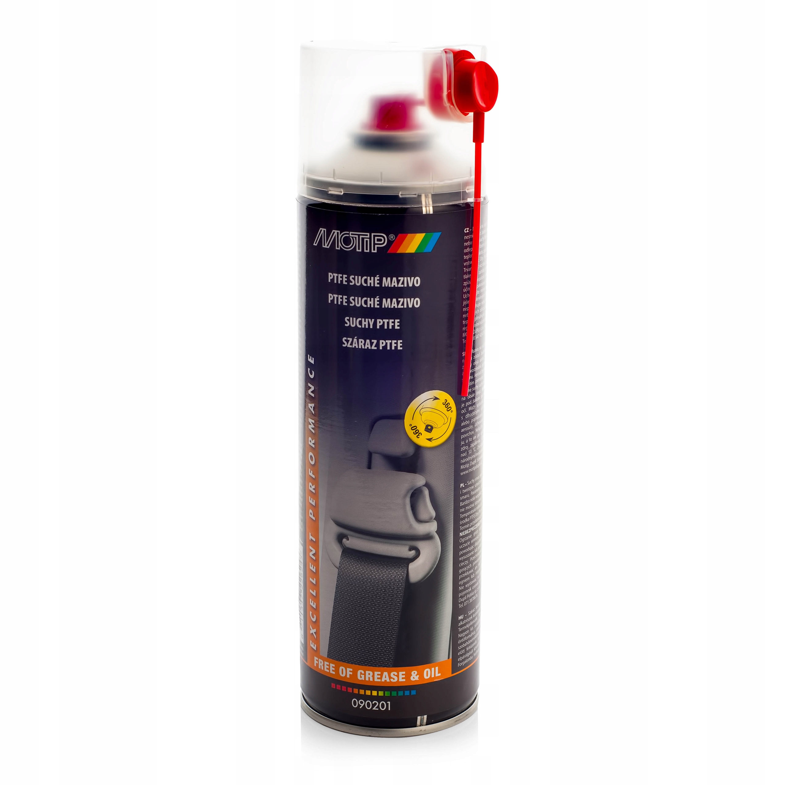 MOTIP DUPLI MOTIP TECH SMAR SUCHY PTFE SPRAY 500ML Rodzaj smar teflonowy