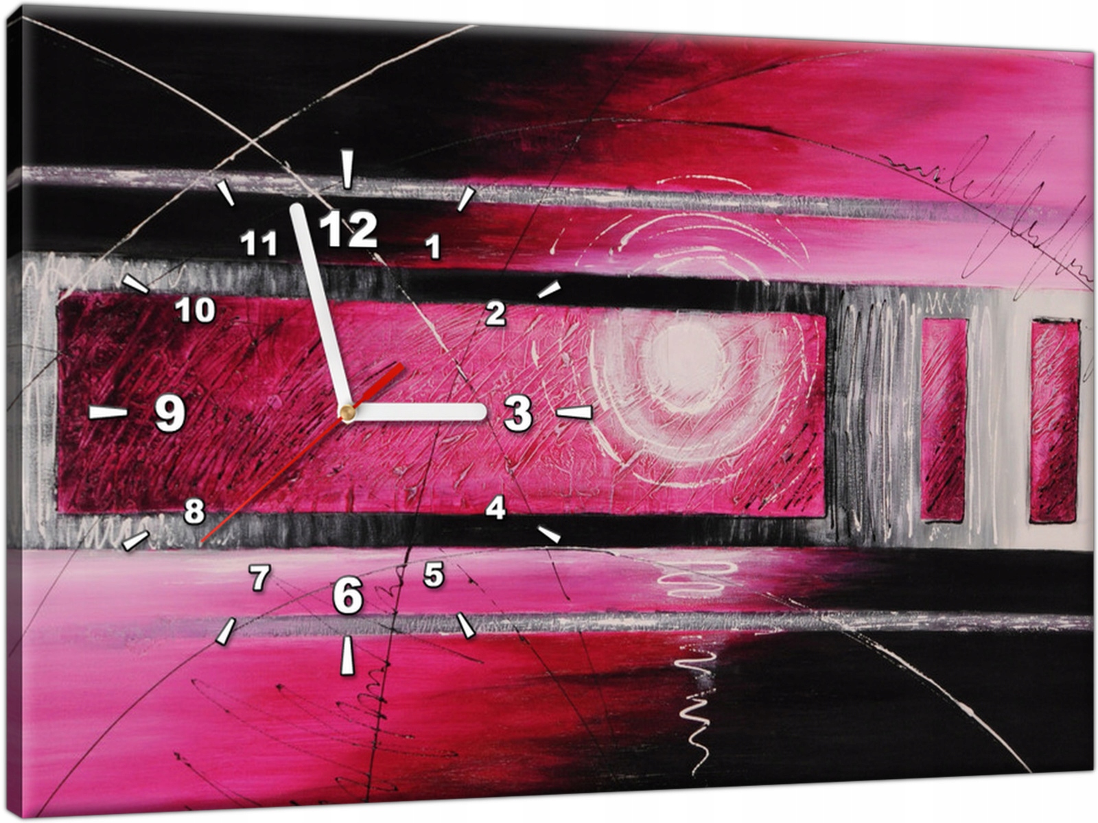 

Abstrakcja Piękny Stylowy Zegar na ścianę 60x40