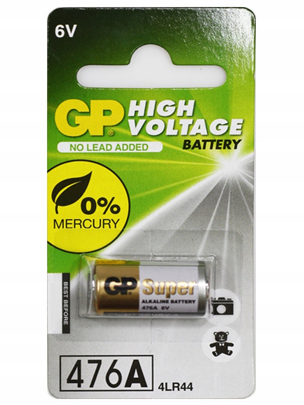 

Bateria alkaliczna 4LR44 6V 476A Gp do obroży psa