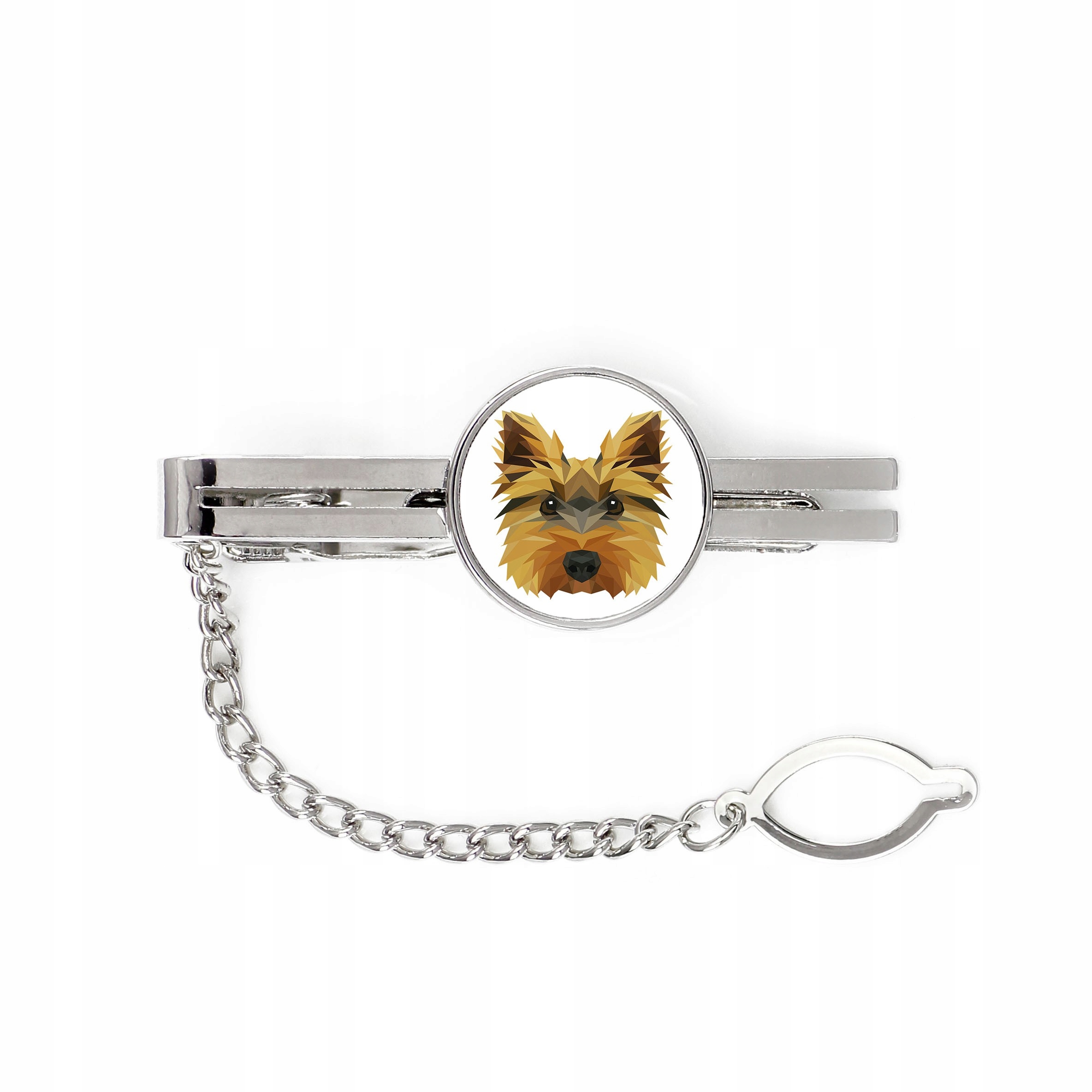

Yorkshire Terrier geometryczny Spinka do krawata