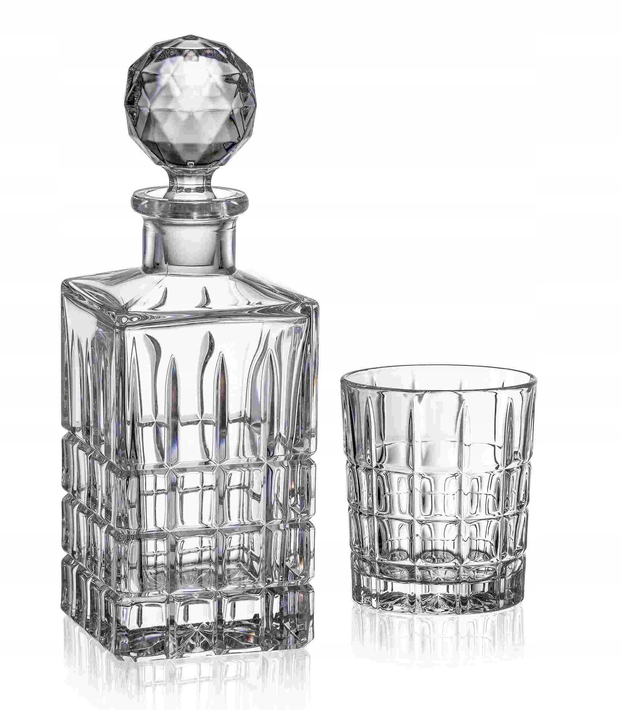 Kryštálový set na whisky značky Bohemia Diplomat 6+1