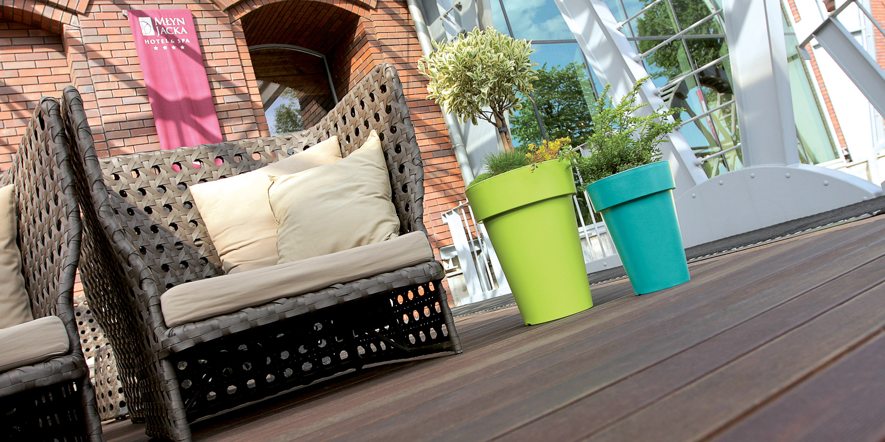 Doniczka na balustradę Lofly DLOFR400 | Limonka — 7