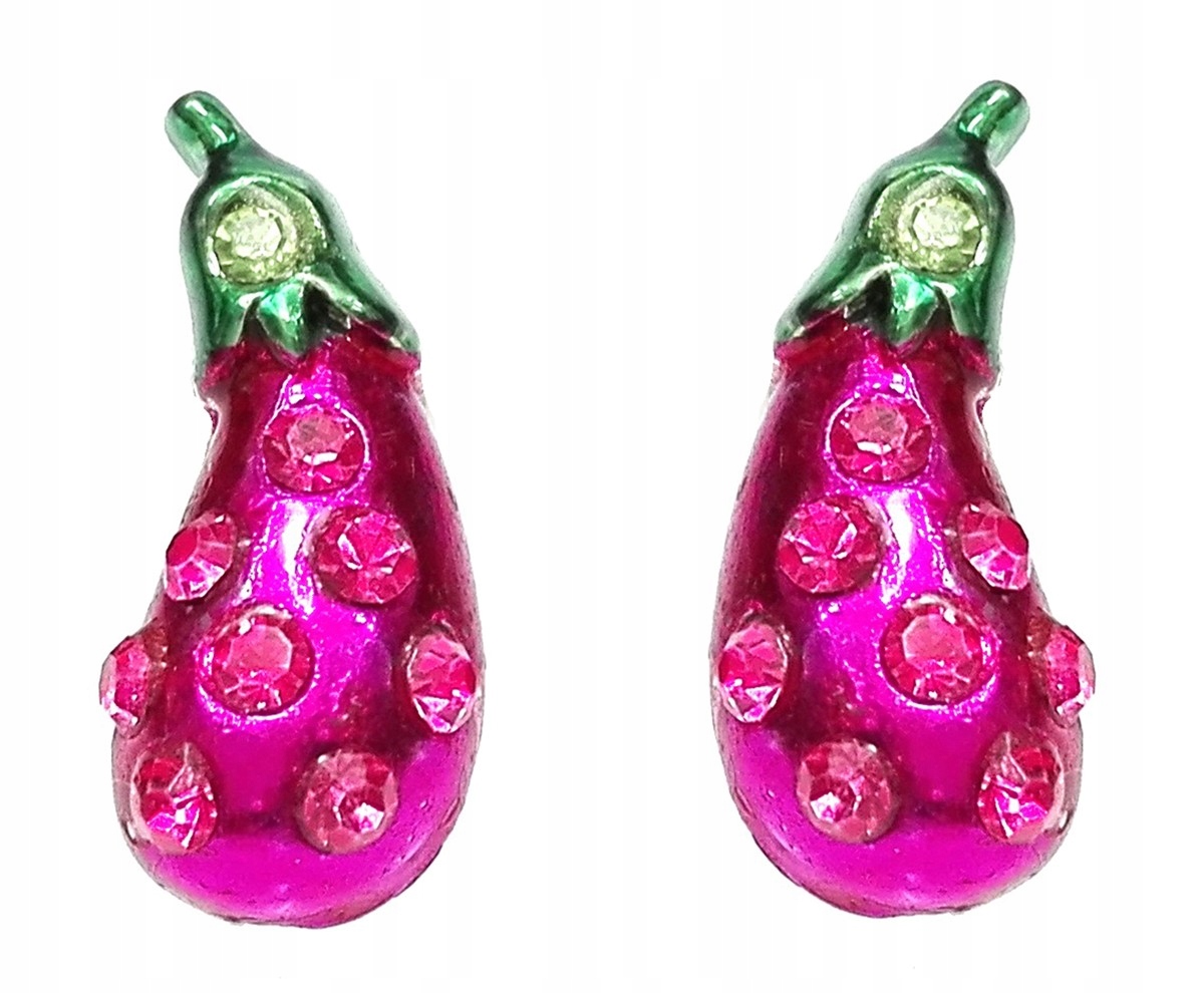 

Kolczyki bakłażany fuksja