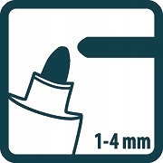 Marker permanentny okrągły niebieski PICA 520/41 Kolor niebieski