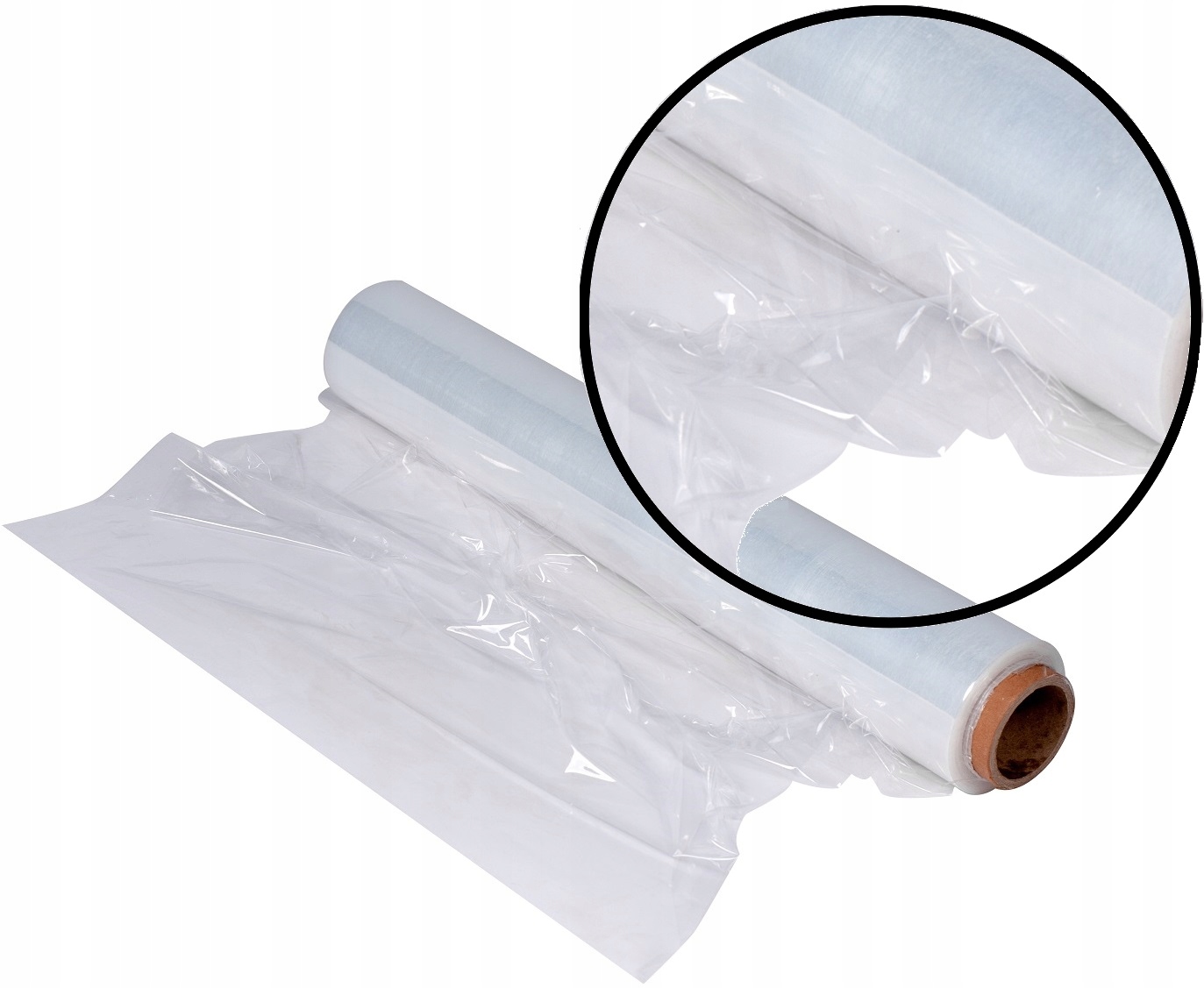 1szt FOLIA STRETCH STRECZ PRZEZROCZYSTA 1,50kg Szerokość folii 50 cm