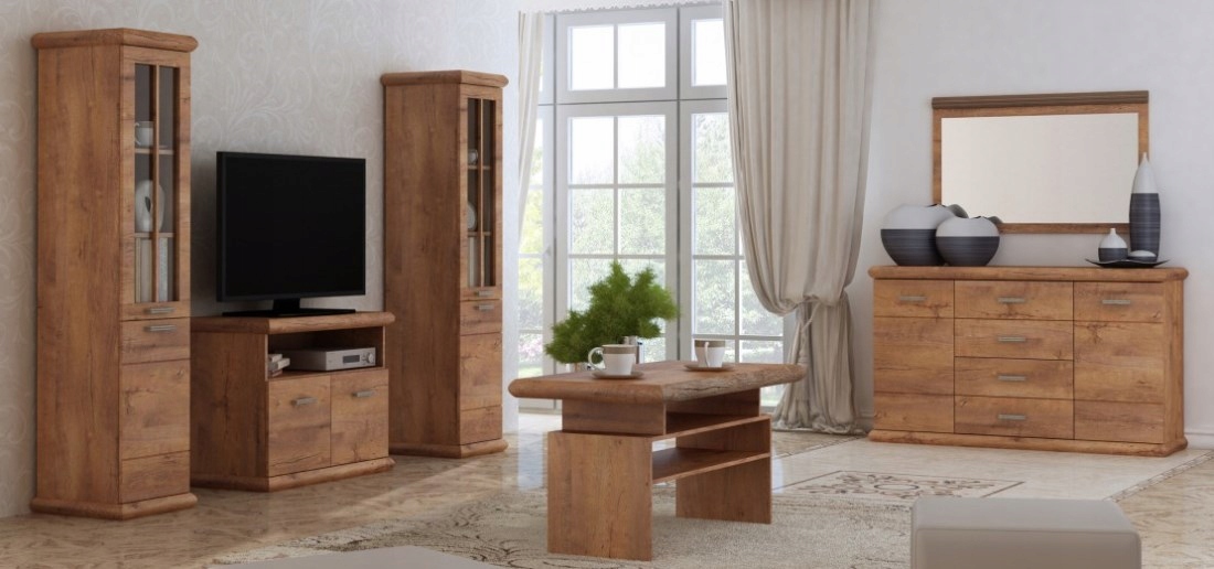 Meble KORA -Witryna narożna 63,5 (K16) 2D Kolekcja KORA