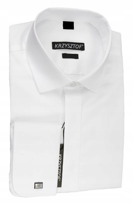 

Koszula biała na spinki 54 188/94 dł. WX80K max ++