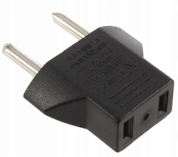 

Przejściówka Adapter 125V-250V 6A Us-euro Us-eu