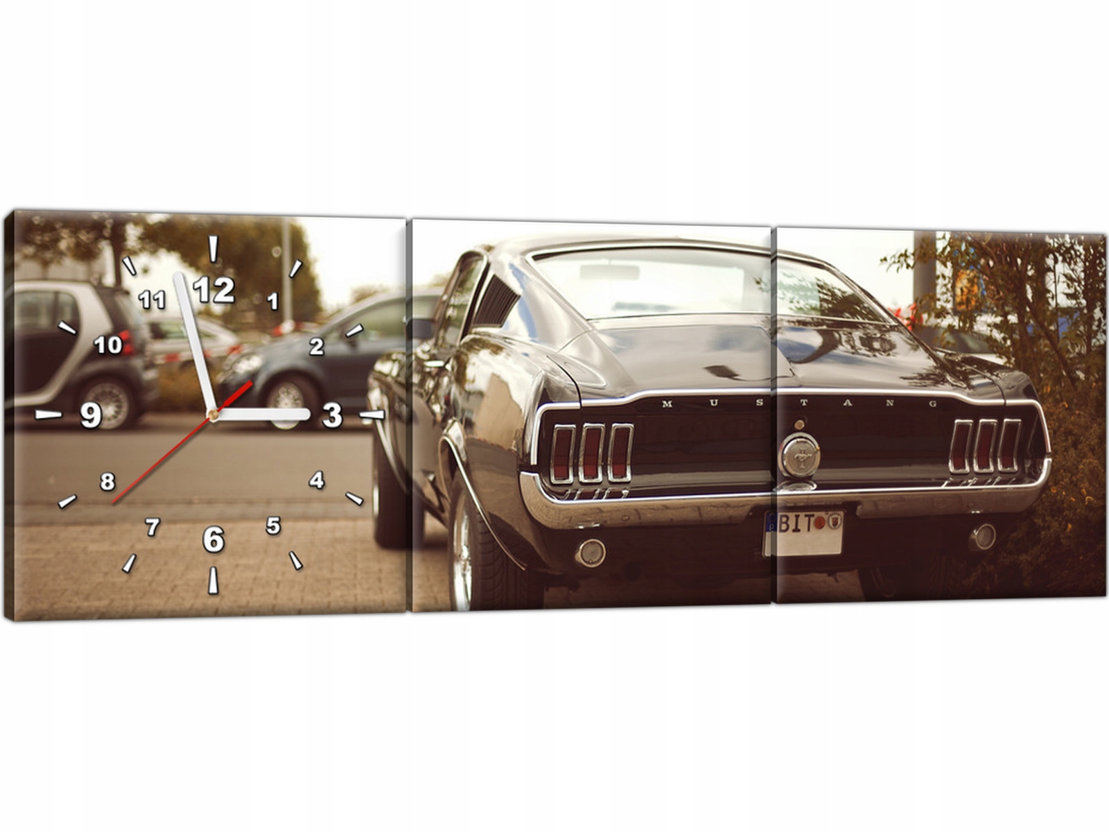 

Obraz z zegarem Ford Mustang Samochody 90x30