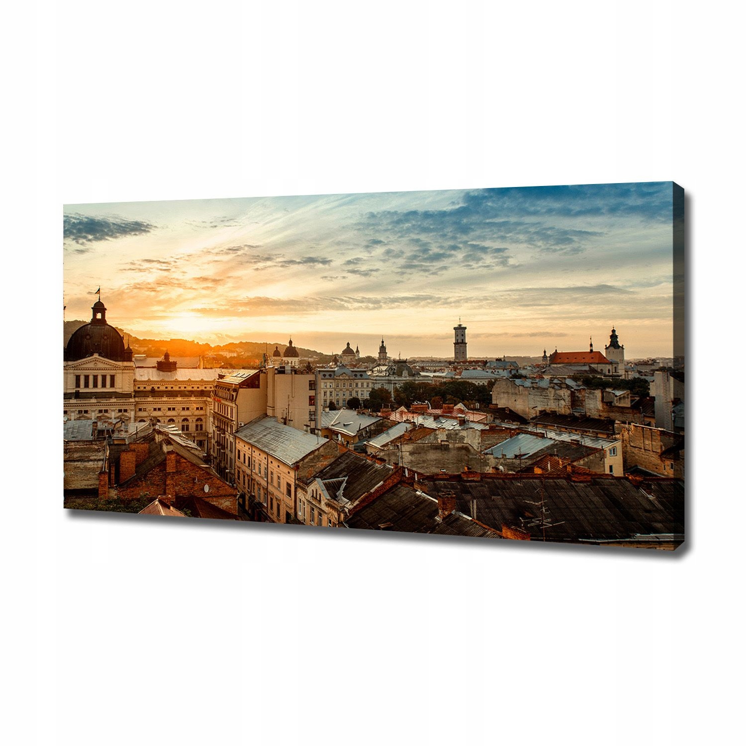 

Foto obraz na płótnie Wschód słońca Lwów 120x60 cm