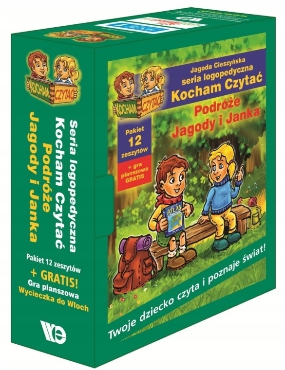 KOCHAM CZYTAĆ SERIA LOGOPEDYCZNA PAKIET 12 WYS.0ZŁ Nośnik książka papierowa
