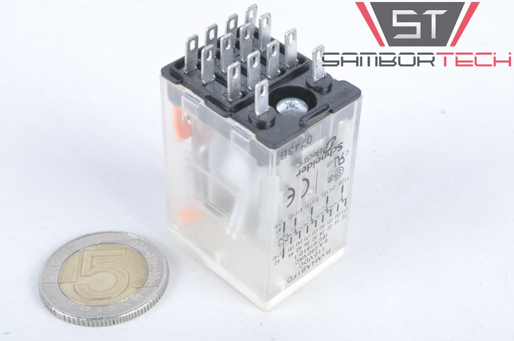 TELEMECANIQUE przekaźnik RXM4AB1FD 110VDC 4P 6A Kod producenta RXM4AB1FD