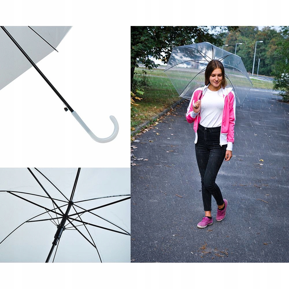 Parasolka Przezroczysta Transparentna ŚLUB Marka inna