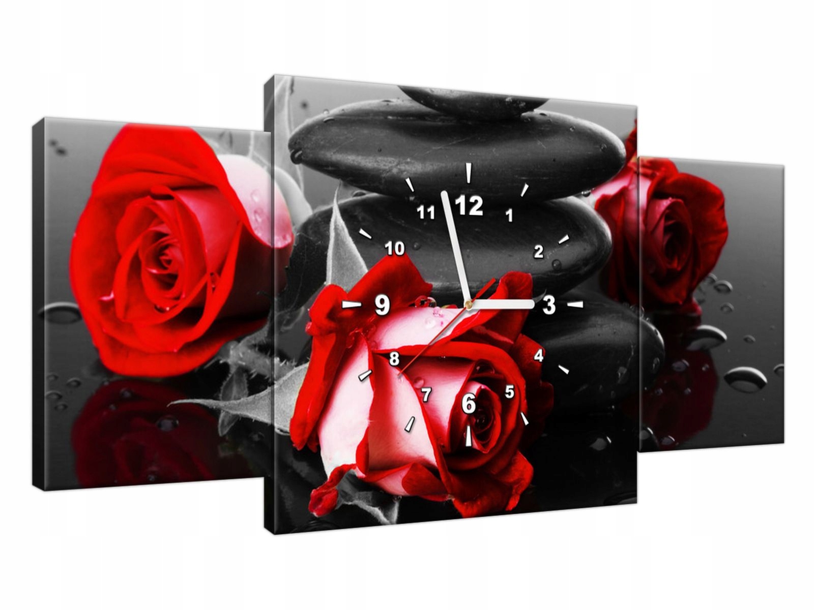 

Obraz Z Zegarem 80x40cm Salon, Kuchnia Roses and s