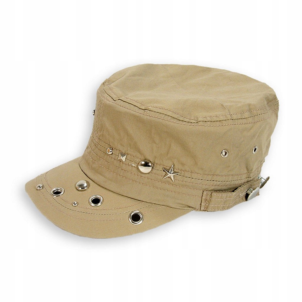 CZAPKA PATROLÓWKA Z DASZKIEM K49B BEŻOWA
