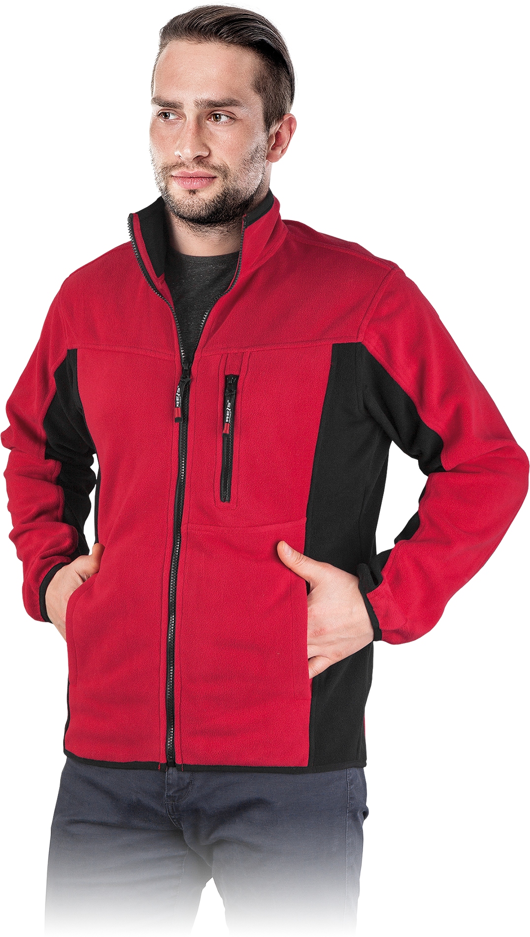 

Reis Bluza polarowa czerwono-czarna Polar Twin XXL