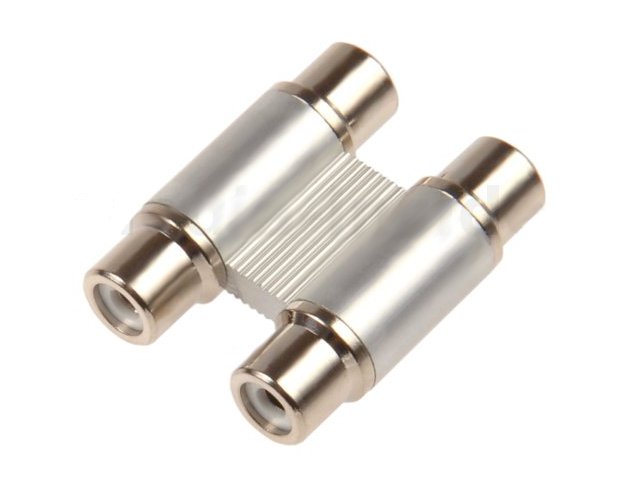 

Adapter Łącznik Rca podwójny metal Hq cinch