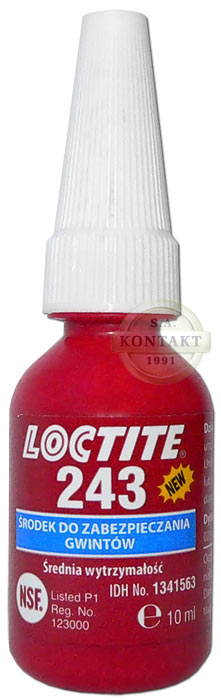 Loctite 243 Klej do zabezpieczenia gwintów 10ml