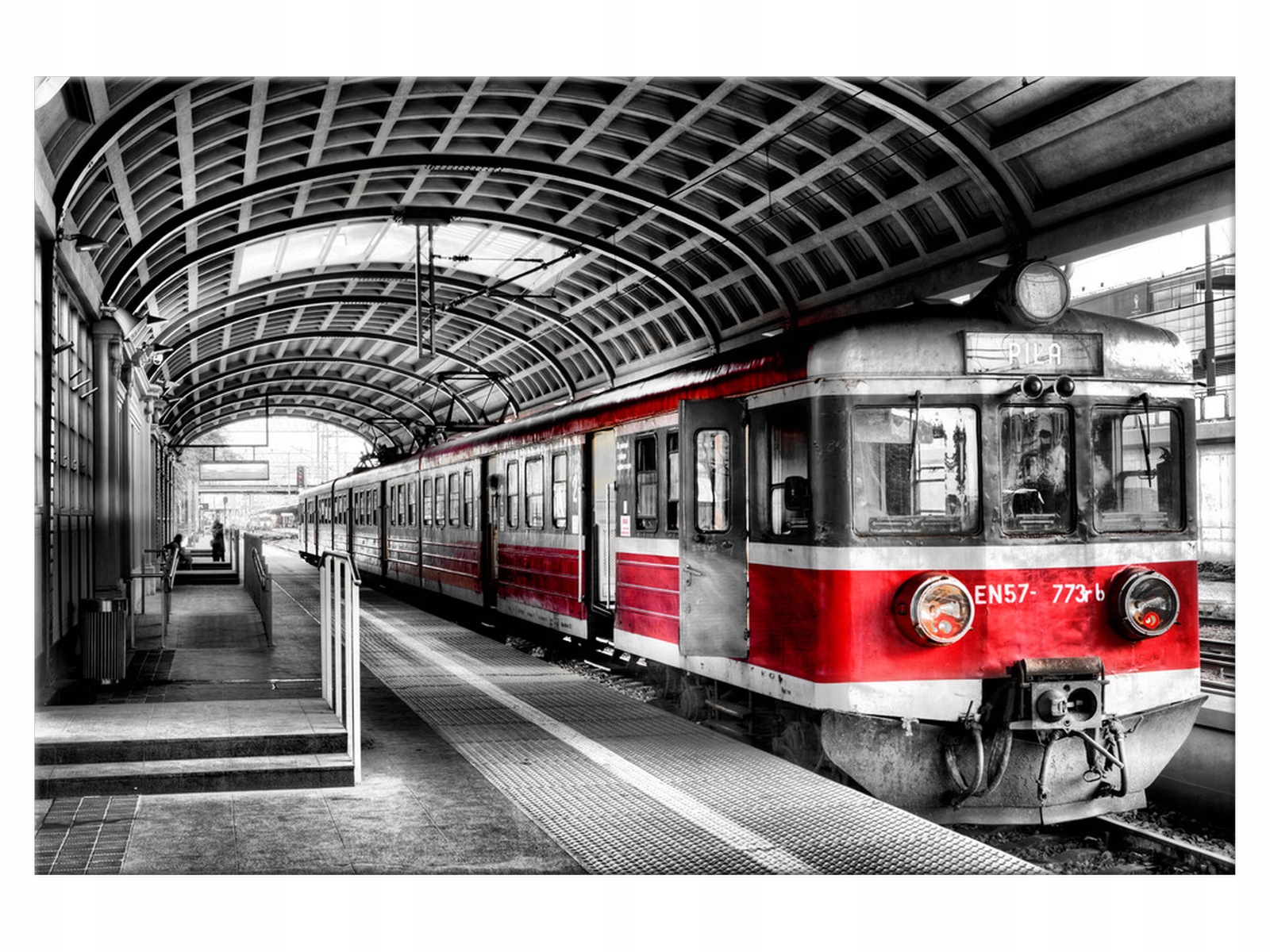 

Obraz Poznań Pociąg na peronie 120x80 Polska