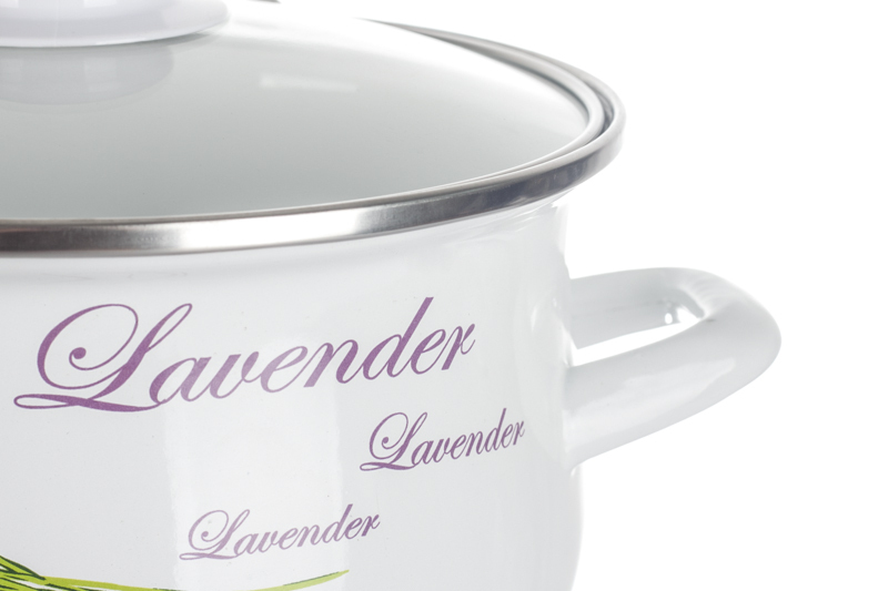 Zestaw garnków Tadar Lawenda emaliowane 8 el. Marka Tadar