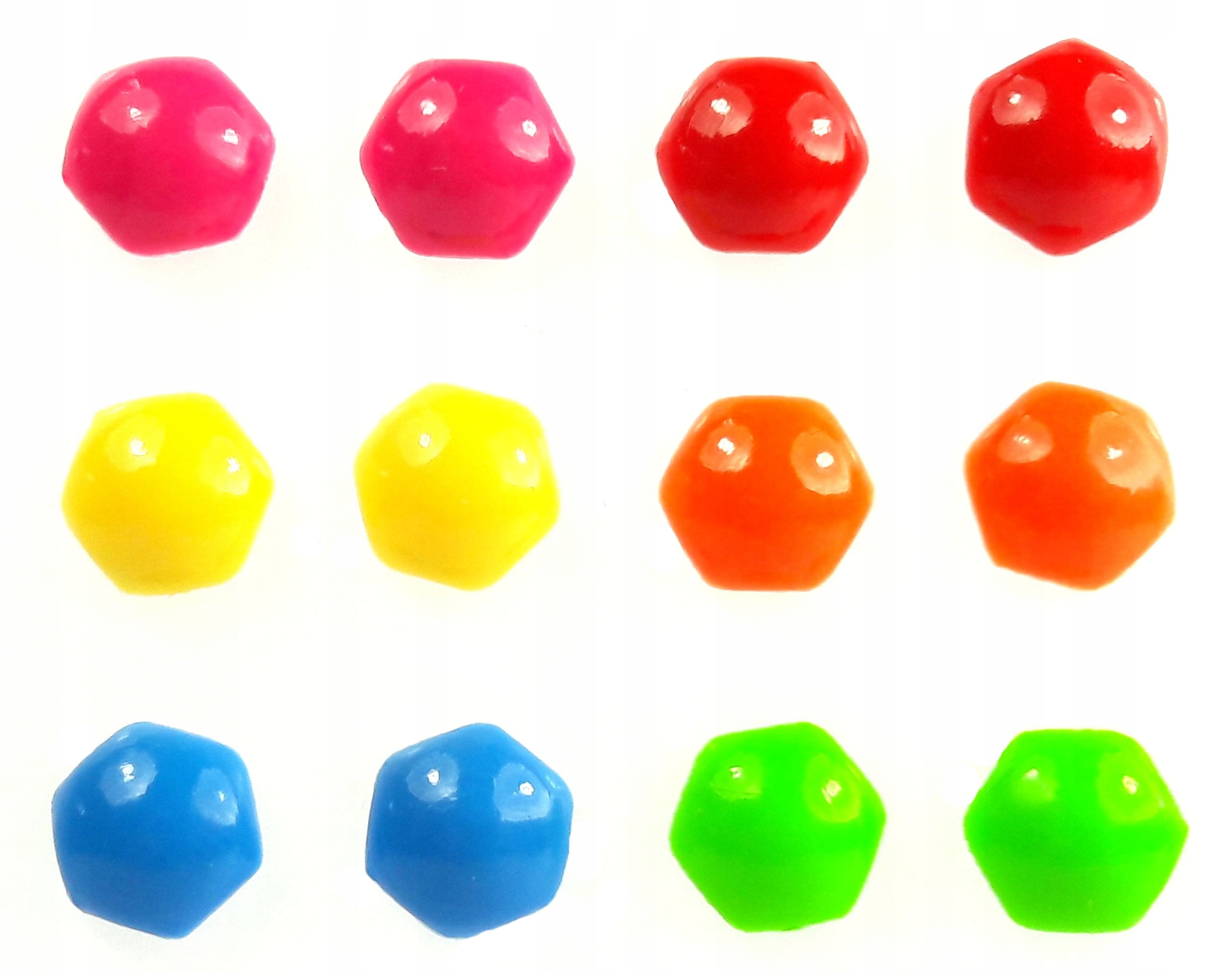 

KH649 Kolczyki Sześciany 6 par-HURT